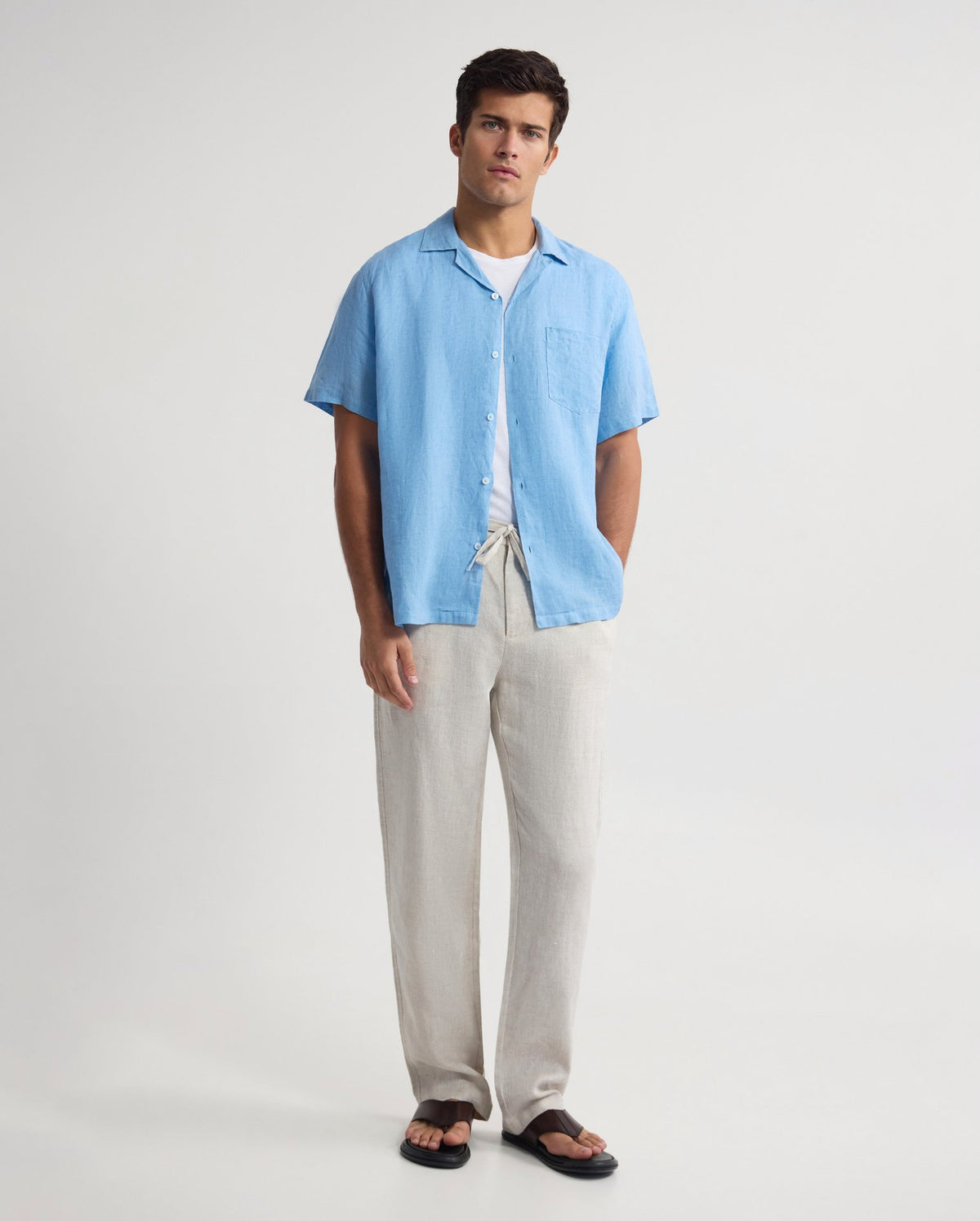 Griffin Delave Linen Short Sleeve Shirt