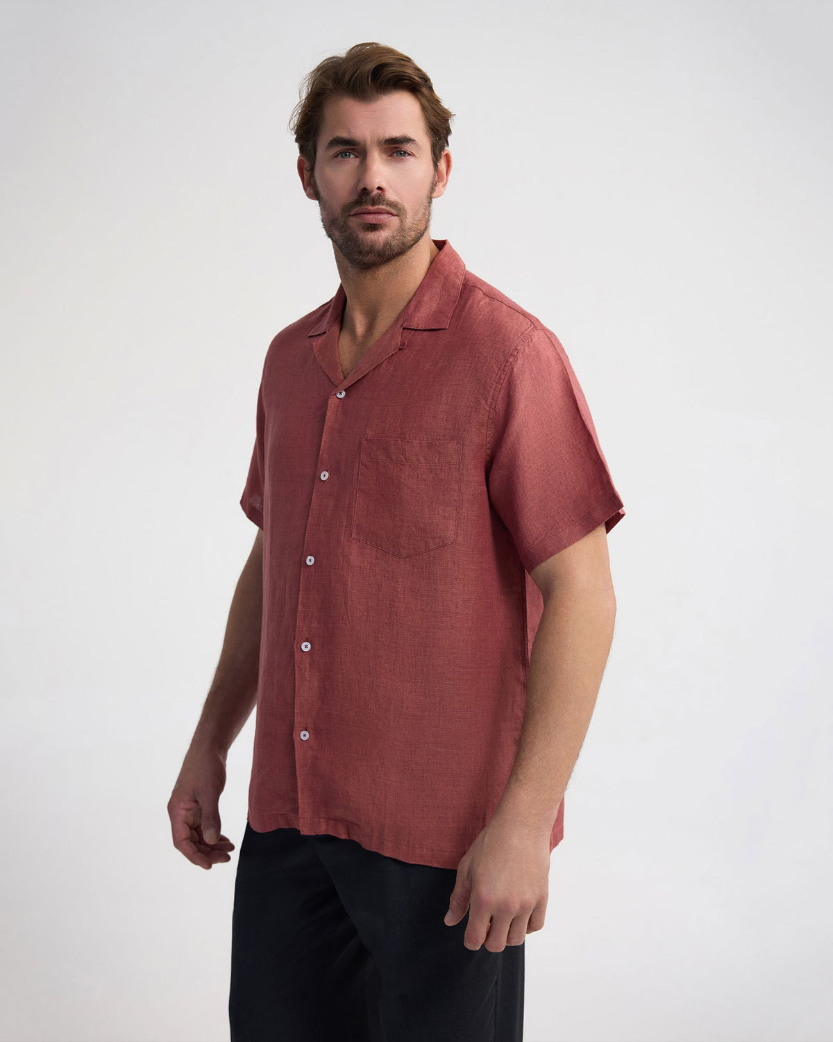 Griffin Delave Linen Short Sleeve Shirt MENS SHIRTS