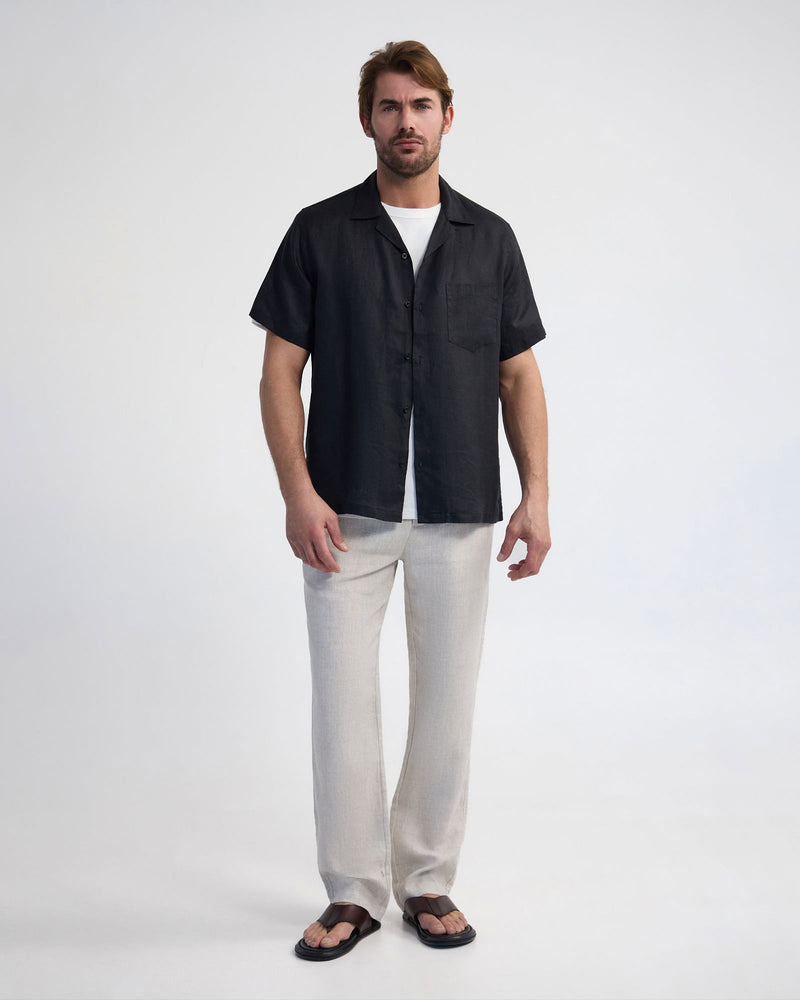 Griffin French Linen Short Sleeve Shirt MENS SHIRTS