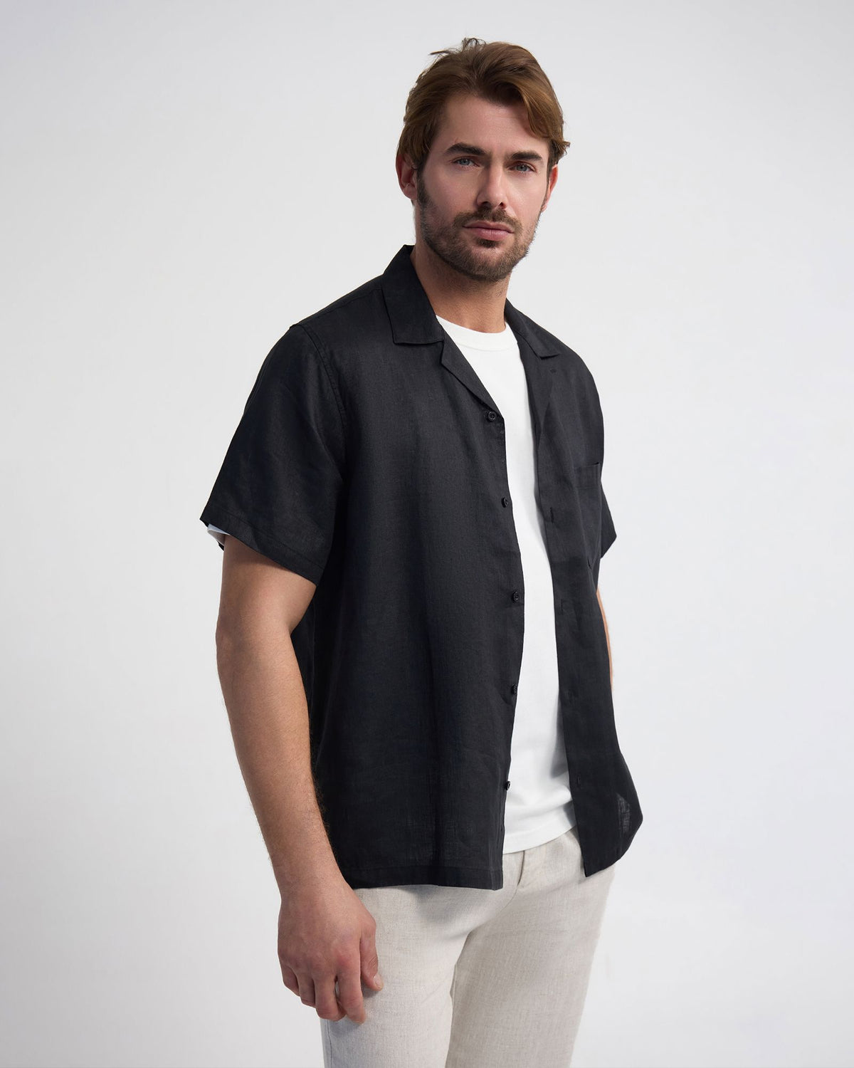 Griffin French Linen Short Sleeve Shirt MENS SHIRTS