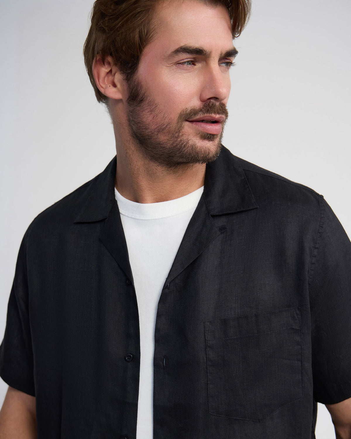Griffin French Linen Short Sleeve Shirt MENS SHIRTS