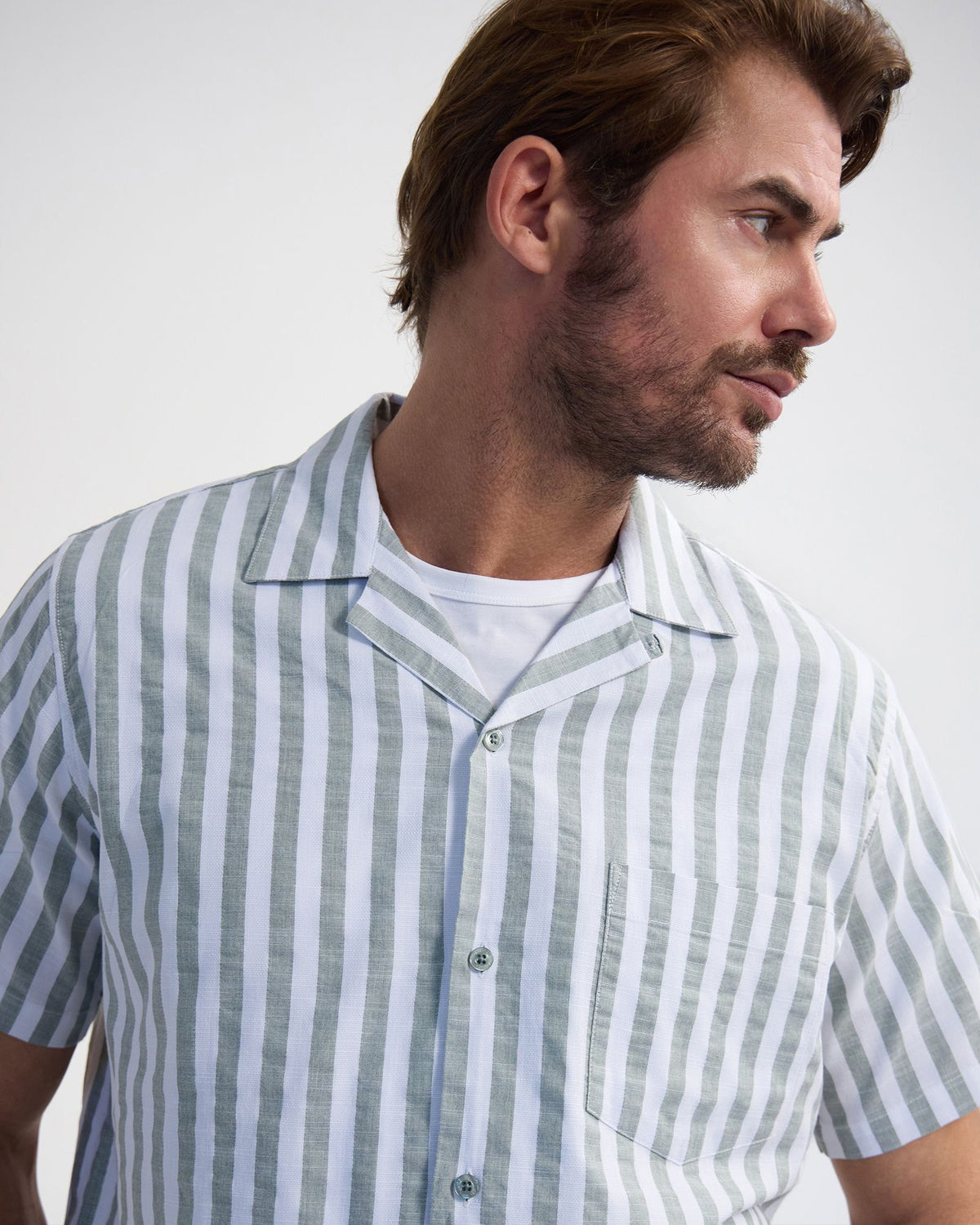 Griffin Striped Short Sleeve Shirt MENS SHIRTS