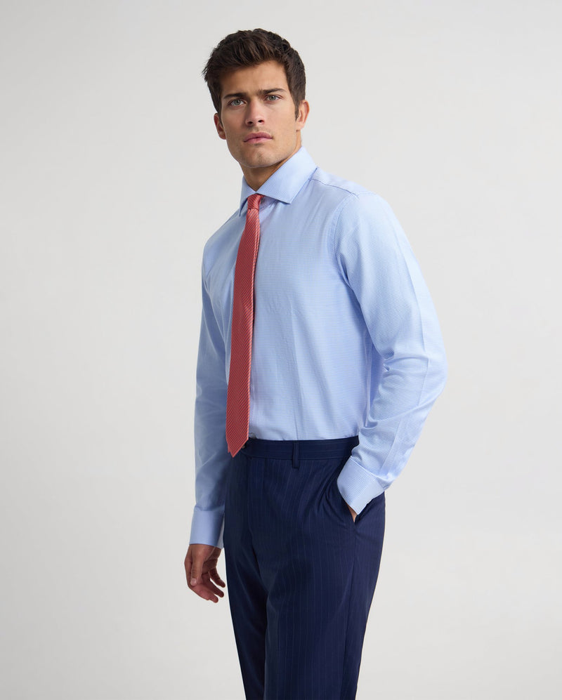 Trafalgar Slim Fit Cotton Luxury Shirt