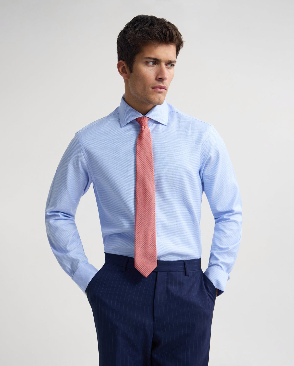 Trafalgar Slim Fit Cotton Luxury Shirt