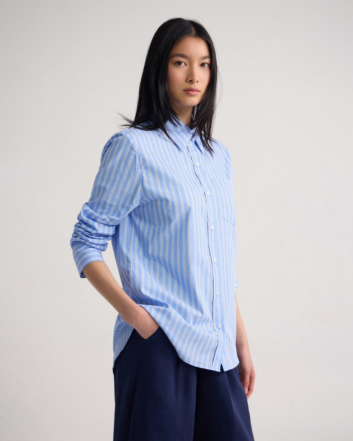 Adrienne Cotton Stripe Shirt WOMENS SHIRTS