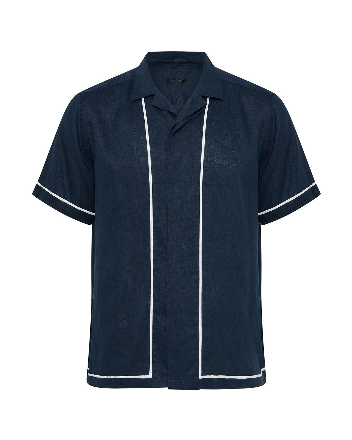 Cooper Short Sleeve French Linen Piping Shirt MENS SHIRTS