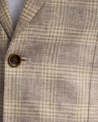 Milton Linen Cotton Check Blazer