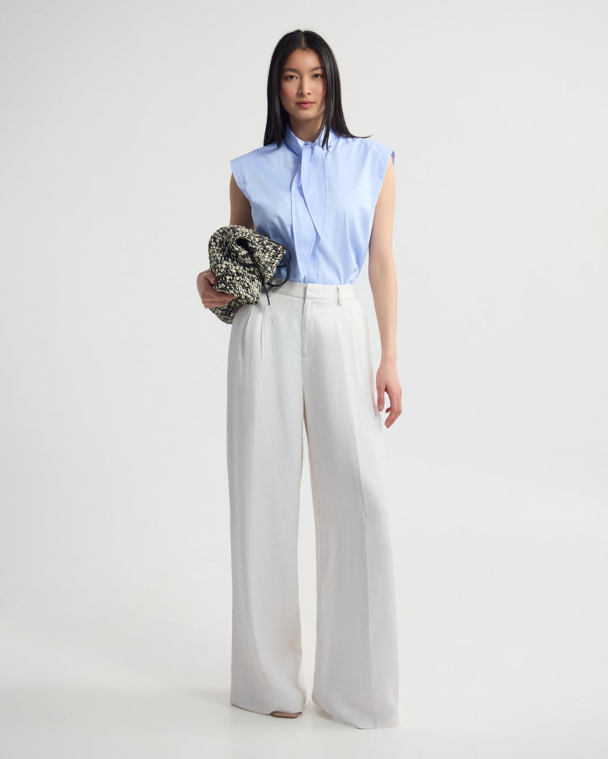 Suki Tie Collar Shirt