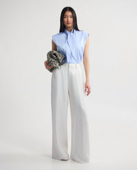 Suki Tie Collar Shirt