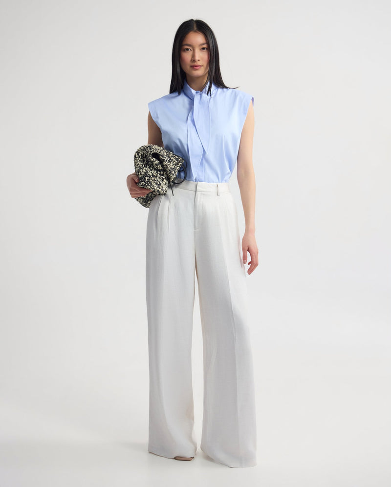 Suki Tie Collar Shirt