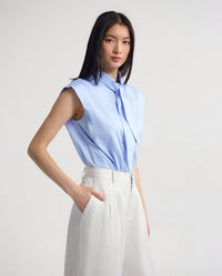 Suki Tie Collar Shirt