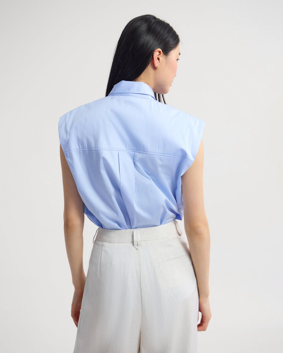 Suki Tie Collar Shirt