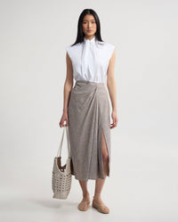 Suki Tie Collar Shirt