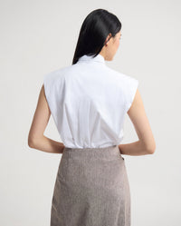 Suki Tie Collar Shirt