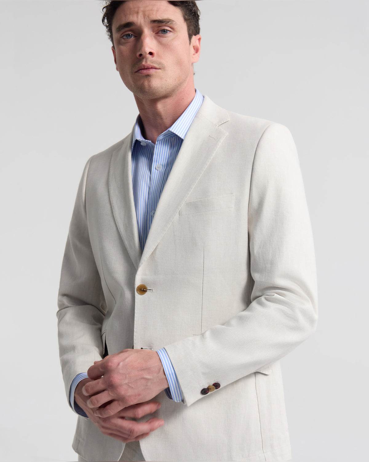 Milton Blend Herringbone Blazer MENS JACKETS AND COATS