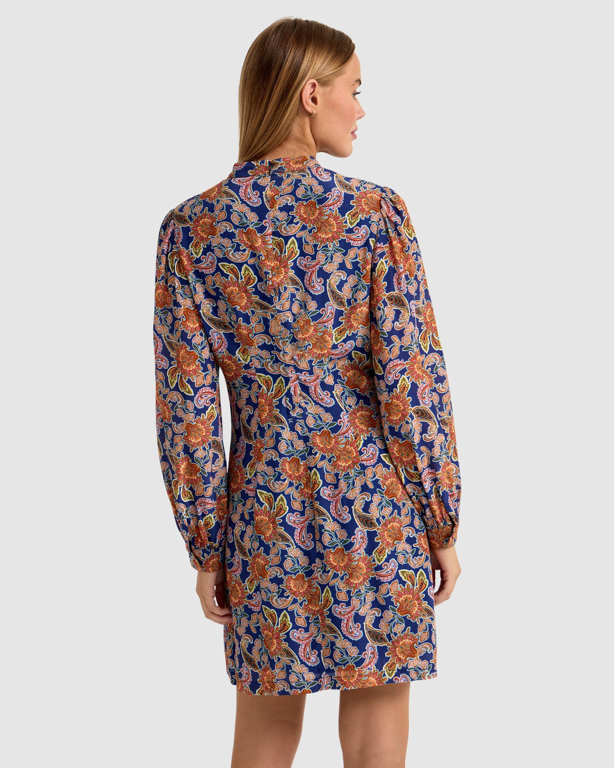 CORELIA FLORAL PRINT LONG SLEEVE DRESS WOMENS DRESSES