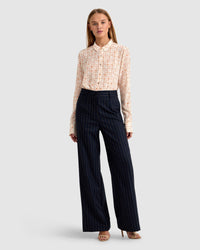 POPPY GEO PRINT BLOUSE WOMENS SHIRTS