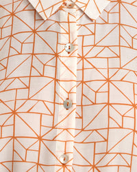POPPY GEO PRINT BLOUSE WOMENS SHIRTS