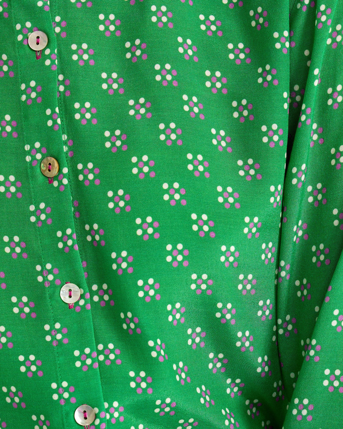 POPPY DOT PRINT BLOUSE WOMENS SHIRTS