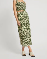 JADE VINE PRINT SKIRT WOMENS SKIRTS
