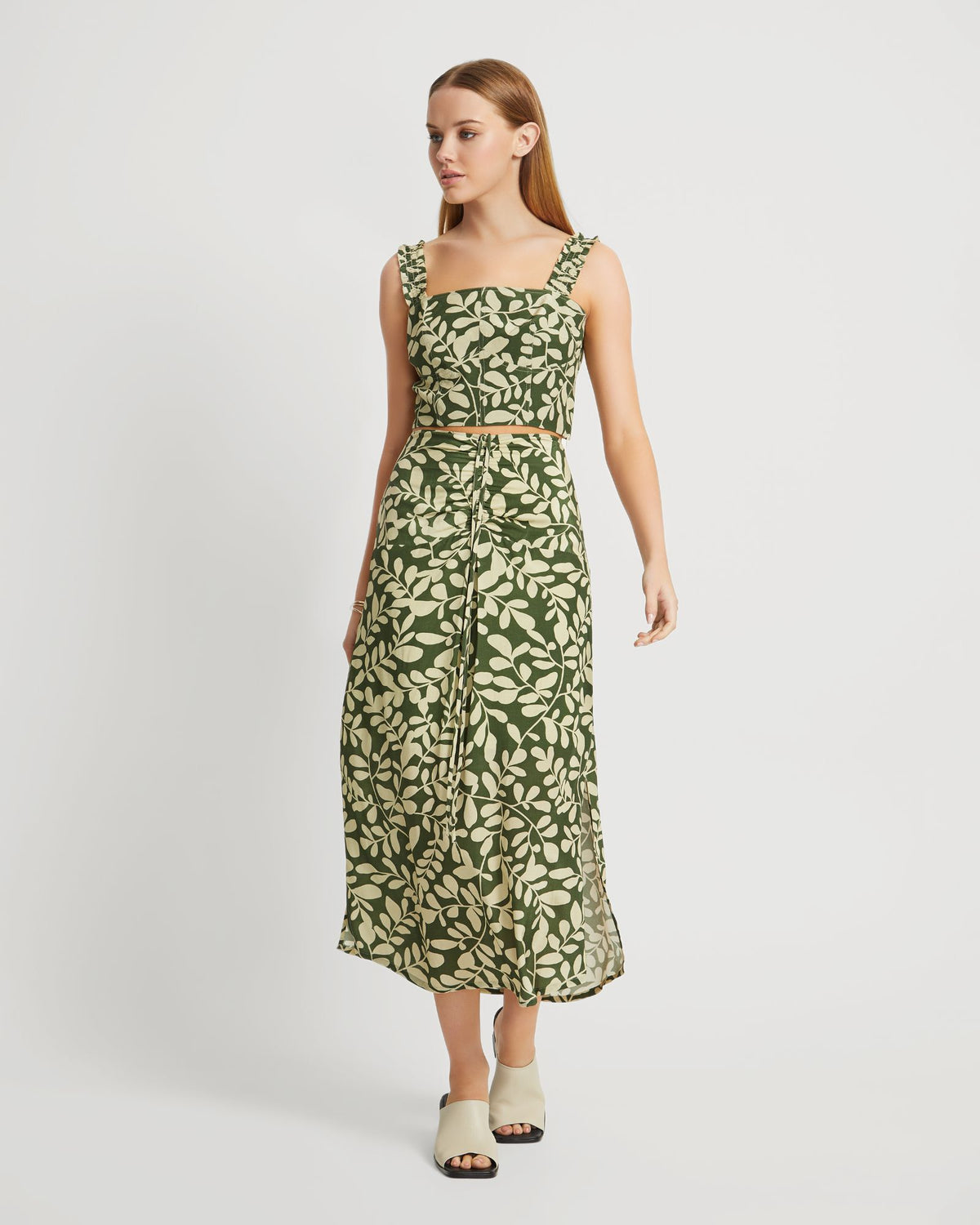 JADE VINE PRINT SKIRT WOMENS SKIRTS