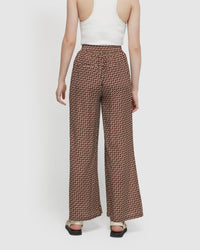 CHANTEL ZIGZAG WIDE LEG PANTS WOMENS PANTS