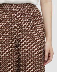 CHANTEL ZIGZAG WIDE LEG PANTS WOMENS PANTS