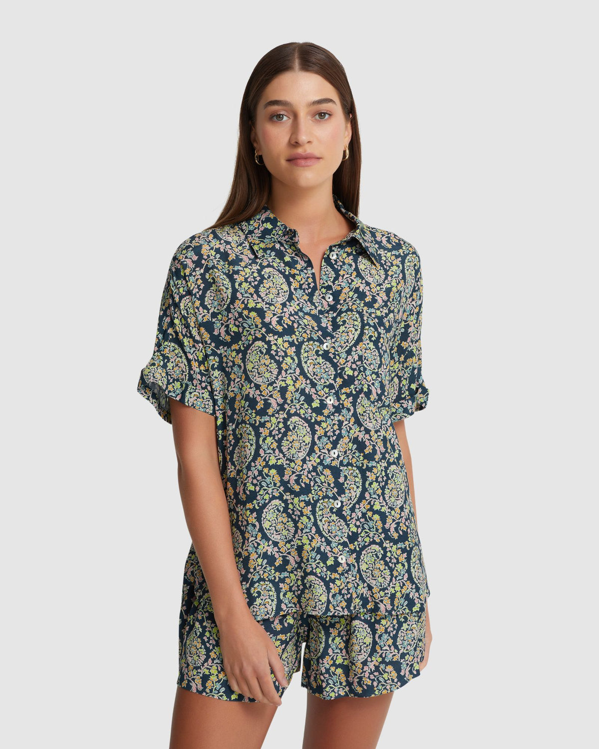 JASMINE PARSLEY SHORT SLEEVE SHIRT WOMENS SHIRTS