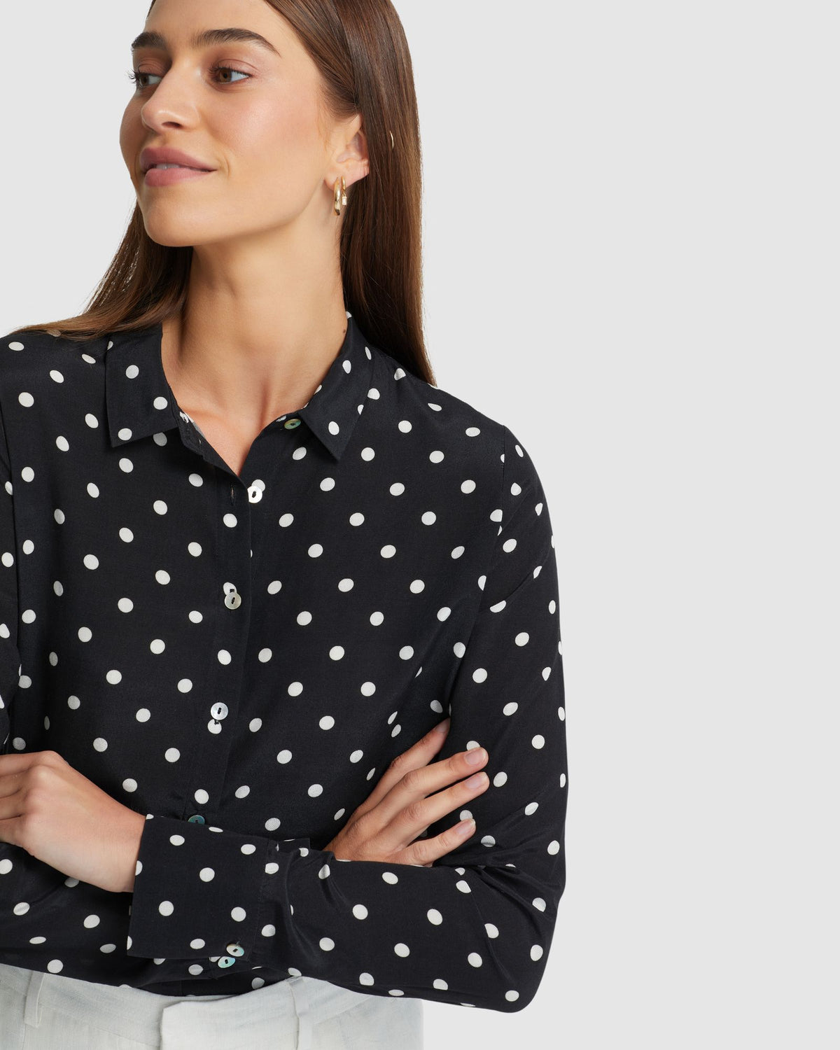 POPPY SPOT BLOUSE WOMENS SHIRTS
