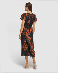 ELOISE FLORAL PRINT DRESS WOMENS DRESSES