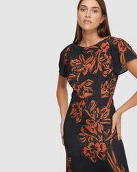 ELOISE FLORAL PRINT DRESS WOMENS DRESSES