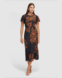 ELOISE FLORAL PRINT DRESS WOMENS DRESSES