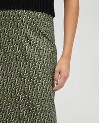 GRECHEN BOARDER PRINT SKIRT WOMENS SKIRTS