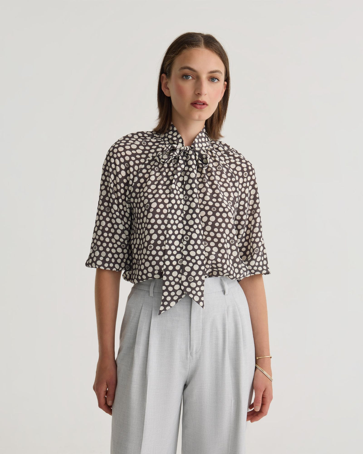 Simone Tie Neck Shirt WOMENS SHIRTS