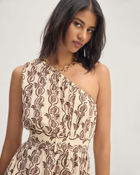 Samia One Shoulder Printed Dress WOMENS DRESSES