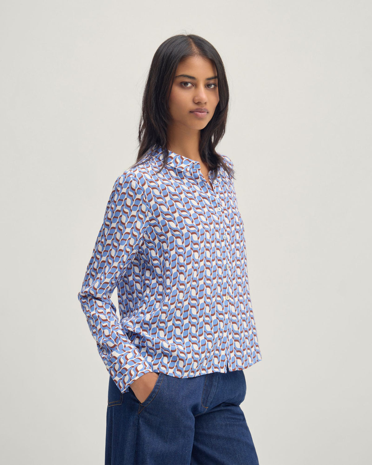 Poppy Geo Print Shirt WOMENS SHIRTS