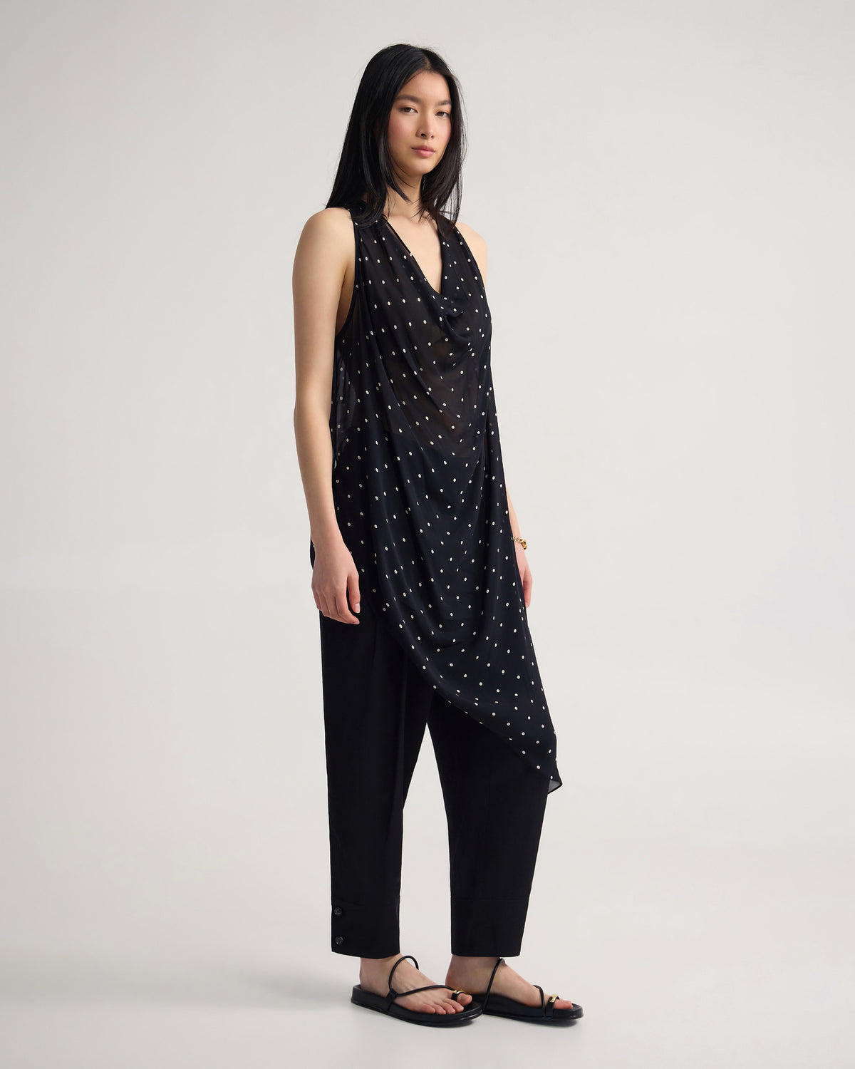 Jasmine Polka Dot Sheer Top WOMENS TOPS
