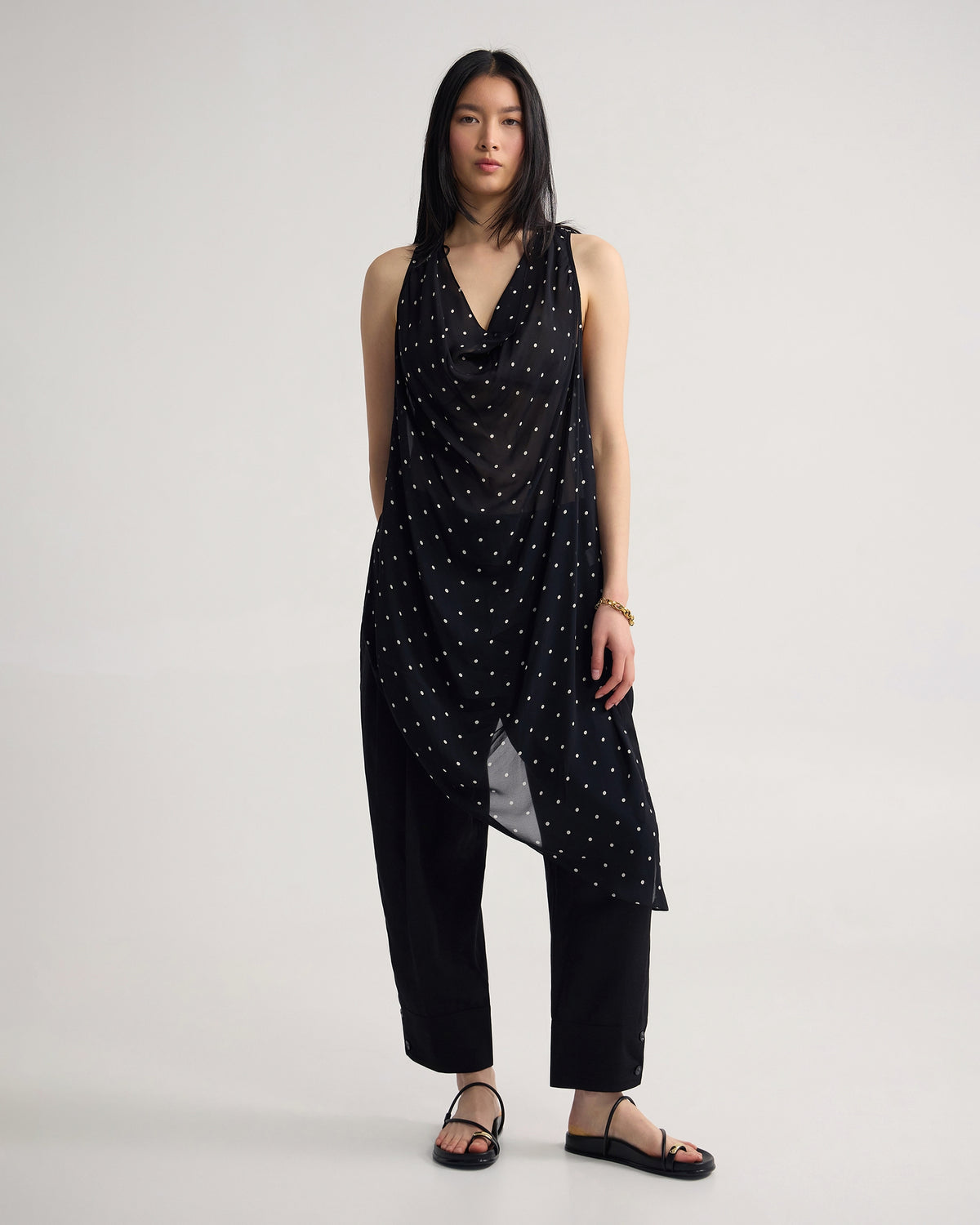 Jasmine Polka Dot Sheer Top WOMENS TOPS