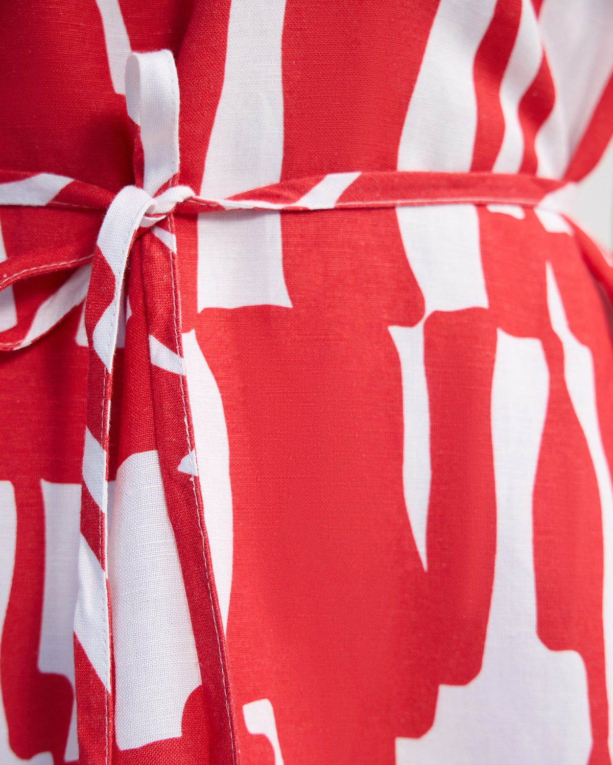 Cara Strapless Linen Printed Dress WOMENS DRESSES
