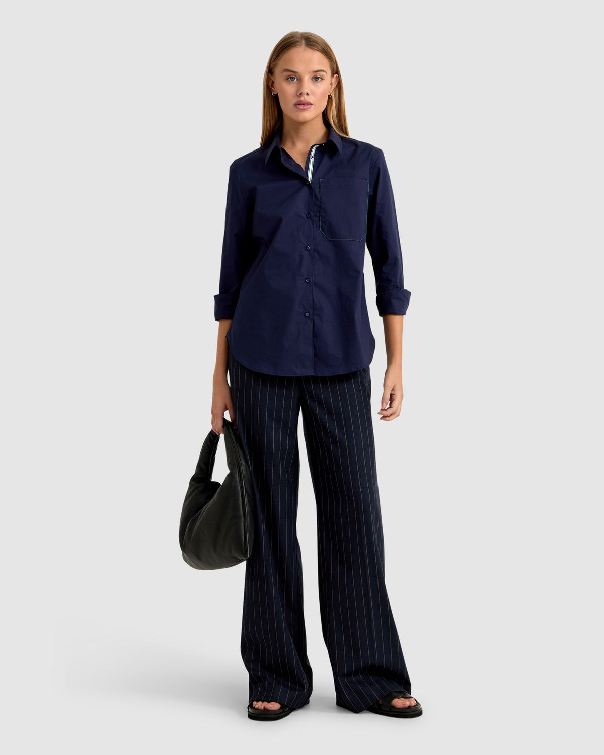 ARIEL TAPE TRIM COTTON SHIRT WOMENS SHIRTS