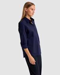 ARIEL TAPE TRIM COTTON SHIRT WOMENS SHIRTS