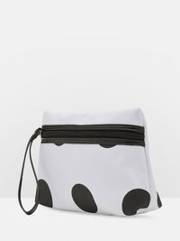 MICHELLE SPOT MAKEUP BAG BLACK/WHITE