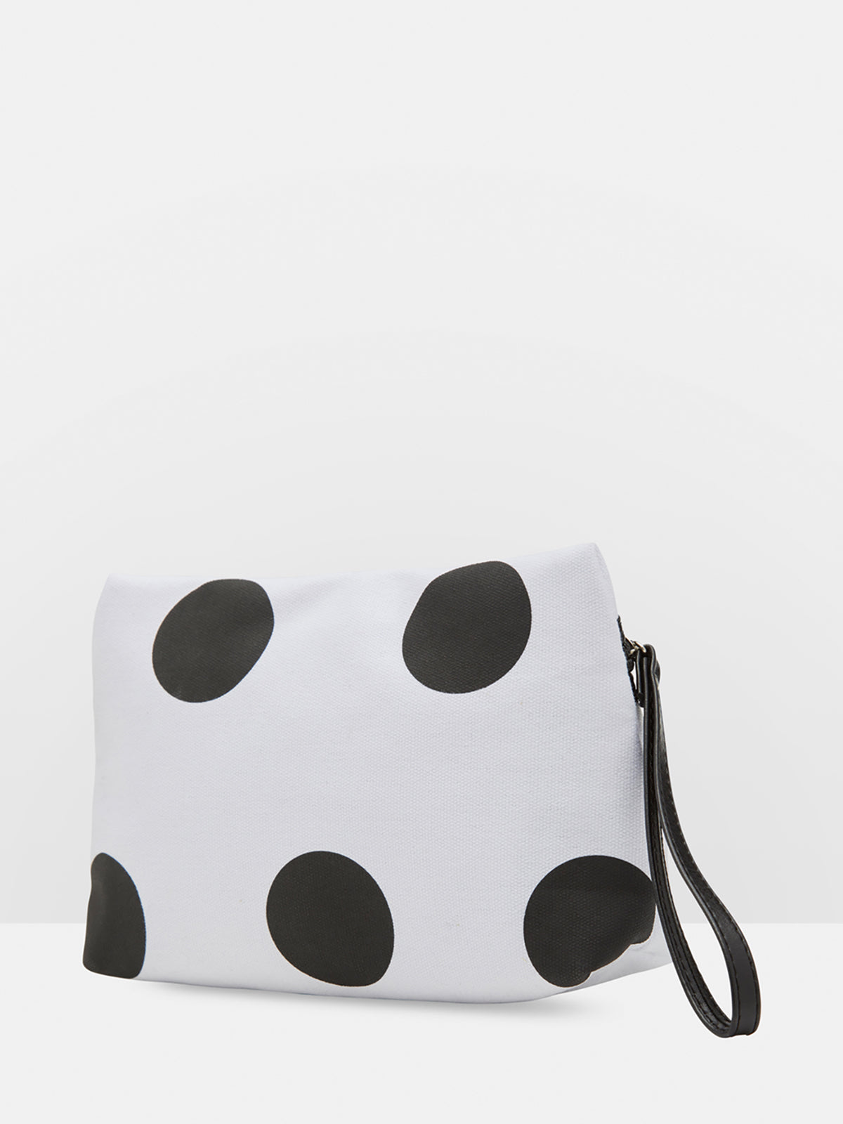 MICHELLE SPOT MAKEUP BAG BLACK/WHITE