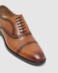 EZRA LEATHER OXFORD SHOES MENS SHOES