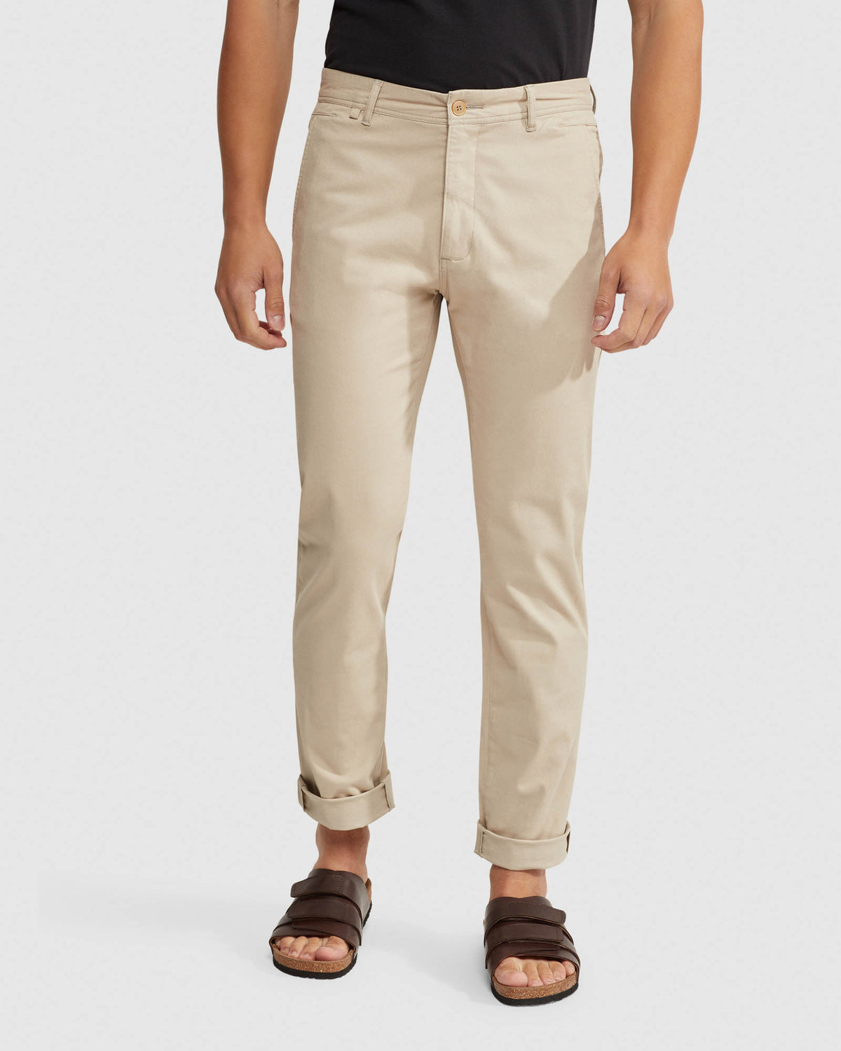 DANNY CASUAL ORGANIC COTTON CHINOS MENS TROUSERS