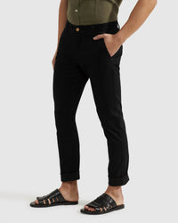 LUKA STRETCH CASUAL ORGANIC COTTON PANTS MENS TROUSERS