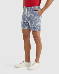TOBY LINEN COTTON PRINTED SHORTS MENS SHORTS