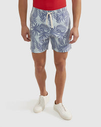 TOBY LINEN COTTON PRINTED SHORTS MENS SHORTS