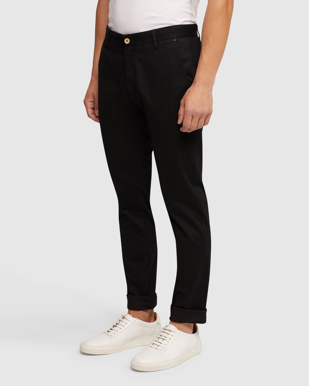 STRETCH SKINNY FIT CHINOS MENS TROUSERS