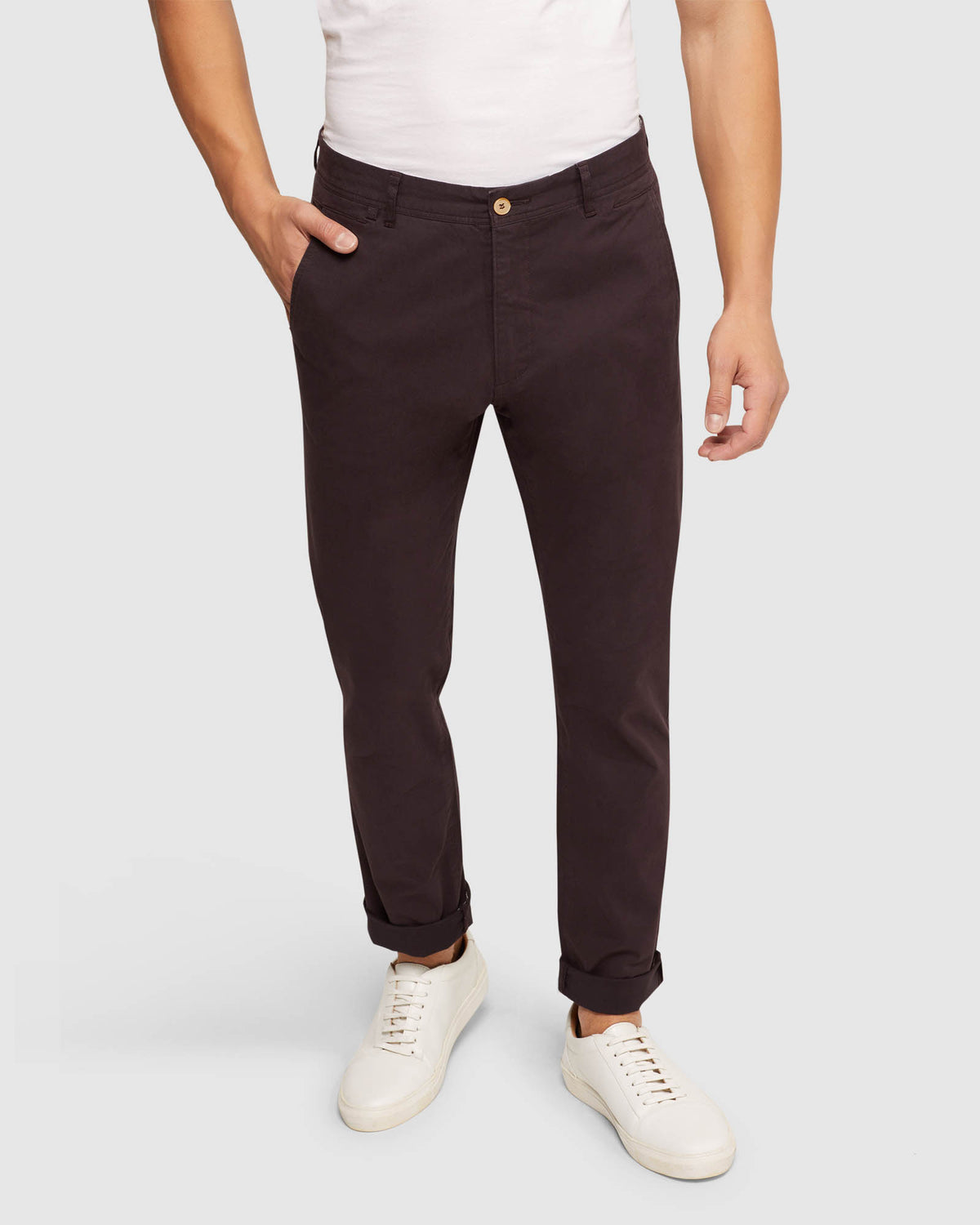 DANNY CASUAL ORGANIC COTTON CHINOS MENS TROUSERS